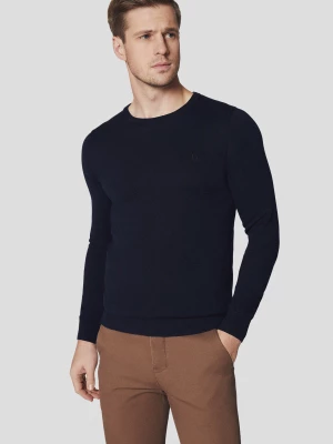 Sweter Ciemnogranatowy z Bawełną Morey Lancerto