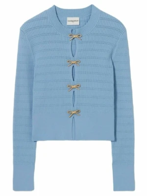 Sweter CLAUDIE PIERLOT jasnoniebieski