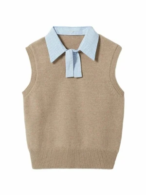 Sweter CLAUDIE PIERLOT jasny brąz