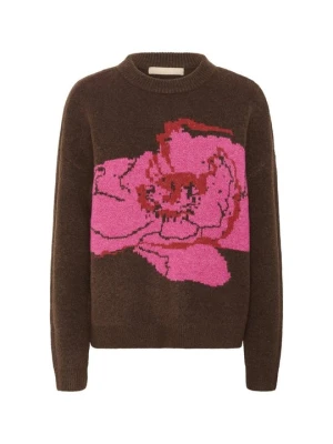 Sweter Culture brązowy