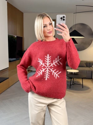 Sweter Czerwony Snowy ClothStore