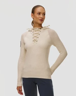 Sweter Damski Amundsen Boiled Hoodie Laced Beżowy Amundsen Sports