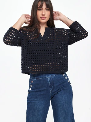 Sweter damski ażurowy JOSEPH RIBKOFF