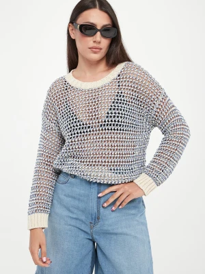 Sweter damski ażurowy lniany Onirica WEEKEND MAX MARA