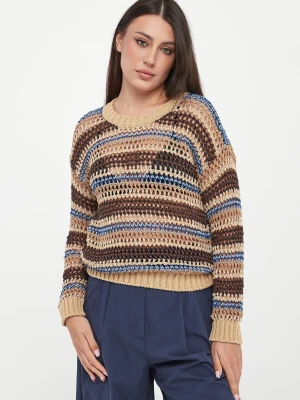 Sweter damski ażurowy lniany Onirica WEEKEND MAX MARA