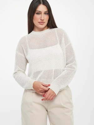 Sweter damski ażurowy z cekinami PESERICO