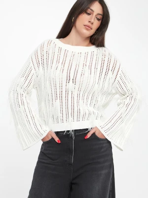 Sweter damski ażurowy z piórkami TWINSET Twinset Milano