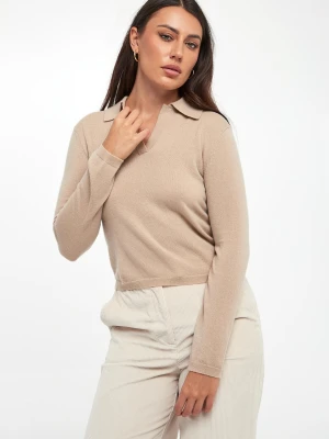 Sweter damski dziewicza wełna z kaszmirem Moxa MM