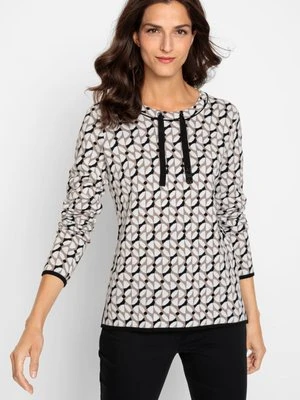 Sweter damski Eva ze wzorem - Neo Classic Olsen
