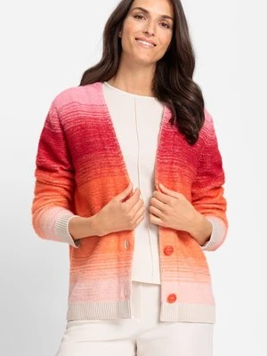 Sweter damski Henny w różowo-pomarańczowym odcieniu - French Flair Olsen