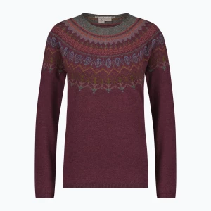 Sweter damski Royal Robbins Westlands Fairisle Crew burnt grape mariposa pt