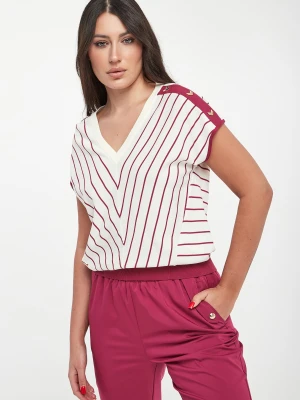 Bluzka damska dzianinowa w paski LIU JO