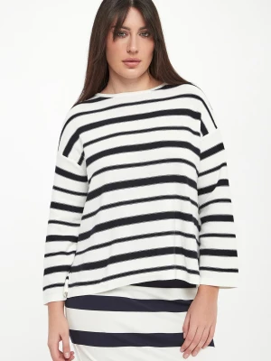 Sweter damski w paski Locusta MM