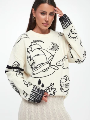 Sweter damski wełniany Andros PINKO