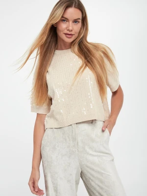 Sweter damski z cekinami Depend MARELLA SPORT