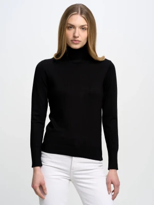 Sweter damski z golfem czarny Charlinka 906 BIG STAR