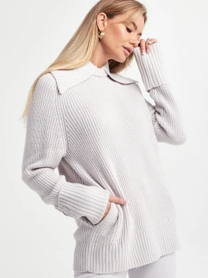 Sweter damski z kołnierzem PATRIZIA PEPE