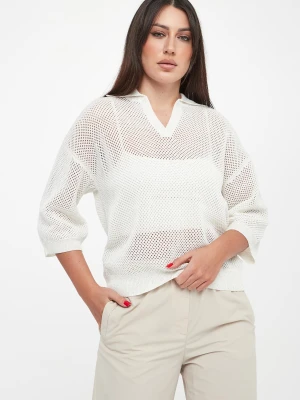 Zdjęcie produktu Sweter damski z kołnierzem polo PESERICO