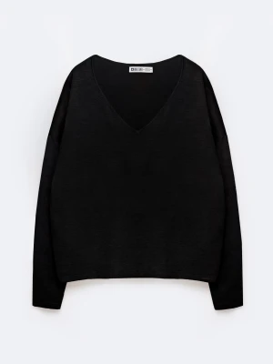 Sweter damski z wiskozy czarny Faustii 906 BIG STAR