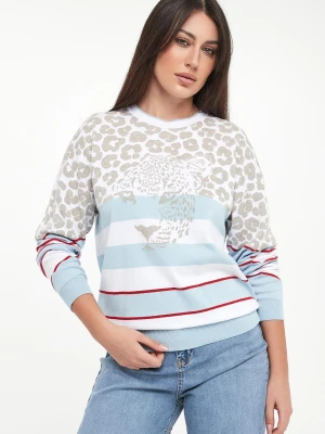 Sweter damski z wzorem zwierzęcym SPORTALM
