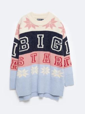 Sweter damski zimowy z logo BIG STAR Apresa 000