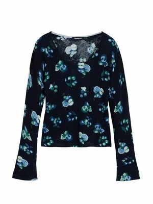 Sweter Desigual brązowy