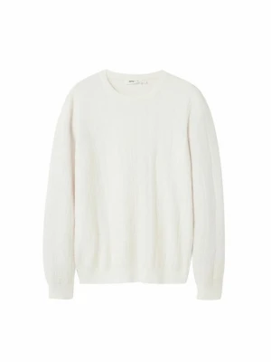 Sweter Desigual mleczny