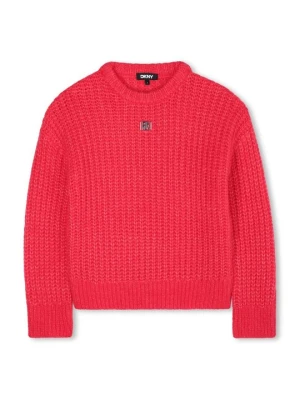 Sweter DKNY różowy