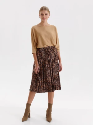 Sweter długi rękaw beżowy - SSW3508BE sweter długi rękaw - TOP SECRET - Odzieżowy sklep internetowy TOP SECRET