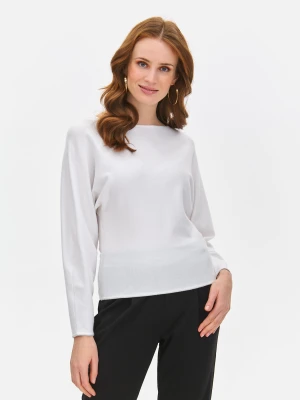 Sweter długi rękaw biały - SSW3649BI sweter długi rękaw - TOP SECRET - Odzieżowy sklep internetowy TOP SECRET