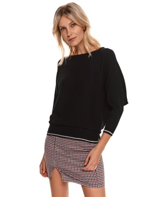 Sweter długi rękaw czarny - SSW3181CA sweter długi rękaw - TOP SECRET - Odzieżowy sklep internetowy TOP SECRET