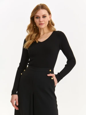 Sweter długi rękaw czarny - SSW3640CA sweter długi rękaw - TOP SECRET - Odzieżowy sklep internetowy TOP SECRET