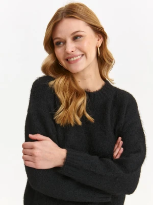 Sweter długi rękaw czarny - SSW3654CA sweter długi rękaw - TOP SECRET - Odzieżowy sklep internetowy TOP SECRET