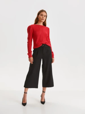 Sweter długi rękaw różowy - SSW3486RO sweter długi rękaw - TOP SECRET - Odzieżowy sklep internetowy TOP SECRET