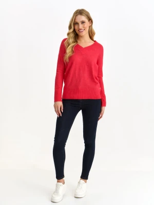 Sweter długi rękaw różowy - SSW3593RO sweter długi rękaw - TOP SECRET - Odzieżowy sklep internetowy TOP SECRET