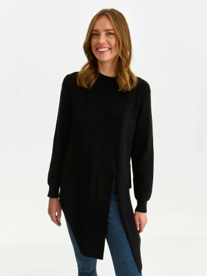 Sweter długi rękaw, sweter długi rękaw czarny, czarny - SSW3584CA sweter długi rękaw, sweter długi rękaw - TOP SECRET, TOP SECRET - Odzieżowy sklep internetowy TOP SECRET