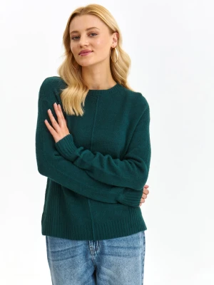 Sweter długi rękaw zielony - SSW3606ZI sweter długi rękaw - TOP SECRET - Odzieżowy sklep internetowy TOP SECRET