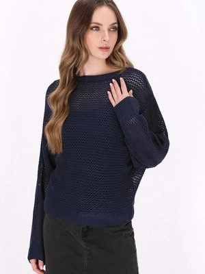 Sweter Dreimaster granatowy