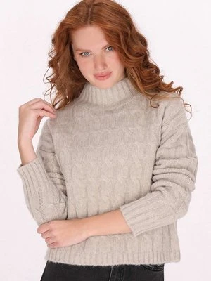 Sweter Dreimaster brązowy