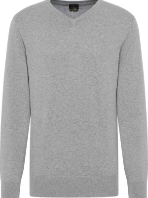 Sweter Dreimaster jasnoszary melanż