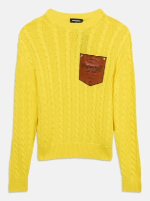 Sweter Dsquared2 żółty