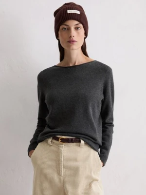Sweter dzianinowy basic regular Marc O'Polo zelená