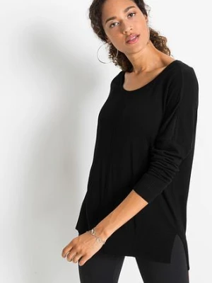Sweter dzianinowy oversize z mieszanki wiskozy bonprix