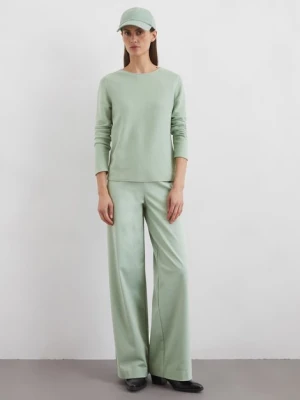 Sweter dzianinowy slim Marc O'Polo modrá