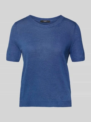 Sweter dzianinowy z czystego lnu, krój regular fit, model 'PANCONE' Weekend Max Mara