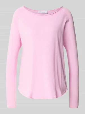 Sweter dzianinowy z czystej bawełny Rich & Royal Różowy