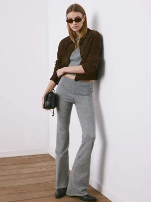 Sweter dzianinowy z dżetami średni szary - Kobieta - - MANGO