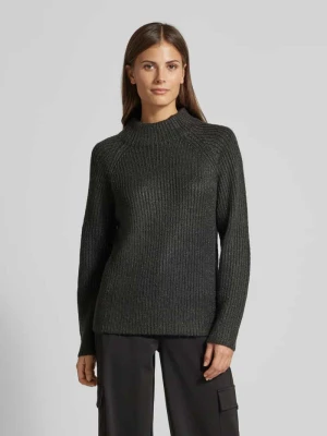 Sweter dzianinowy z fantazyjnej przędzy Jake*s Zielony