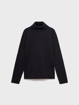 Sweter dzianinowy z golfem czarny - Dzieci - lata - MANGO KIDS