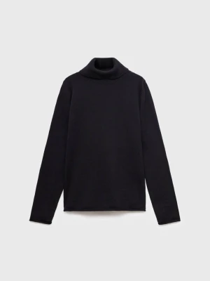 Sweter dzianinowy z golfem czarny - Dzieci - lata - MANGO KIDS